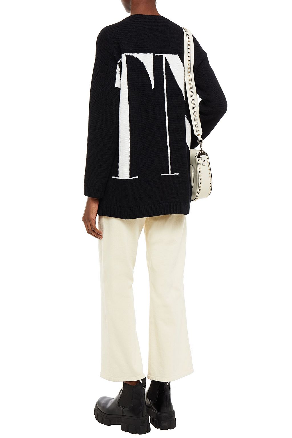 VALENTINO GARAVANI Intarsia cashmere sweater