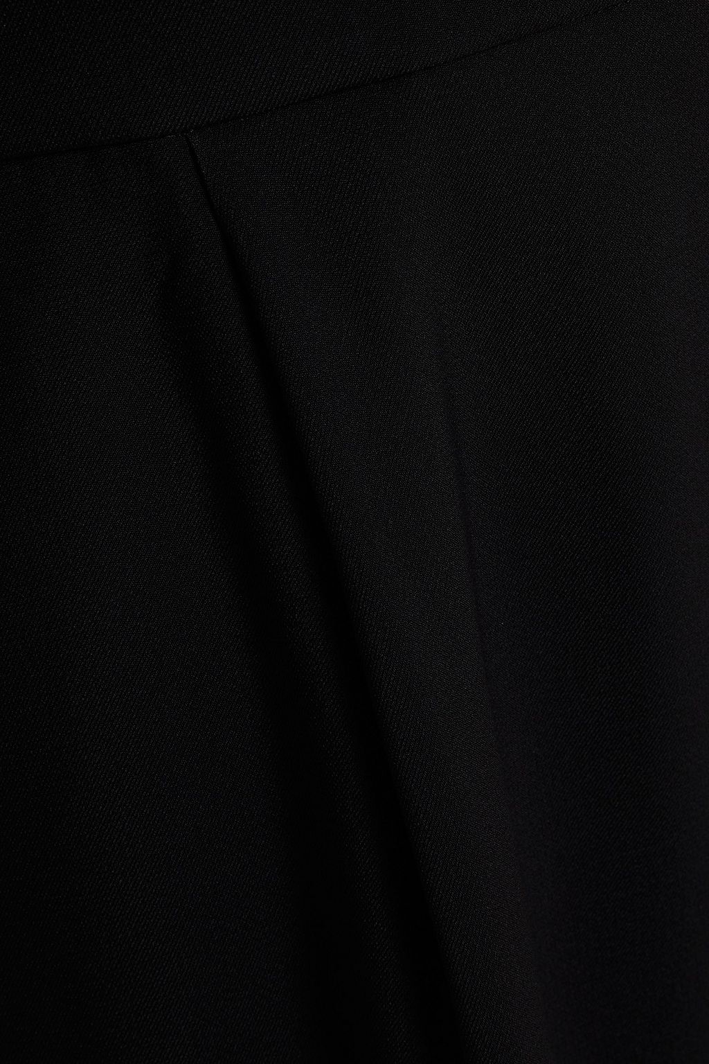MSGM Wrap-effect pleated crepe mini dress