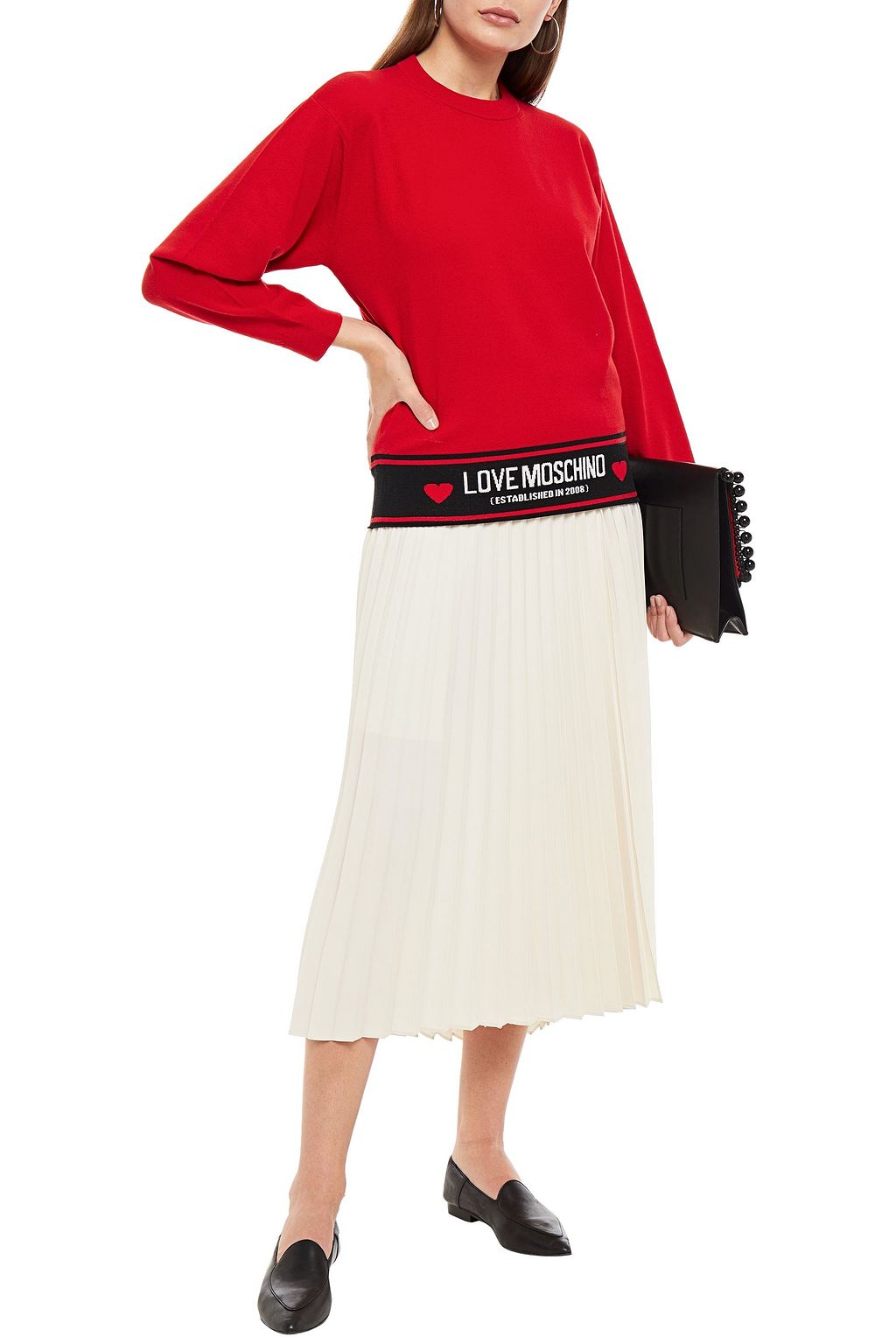 LOVE MOSCHINO Jacquard-knit sweater