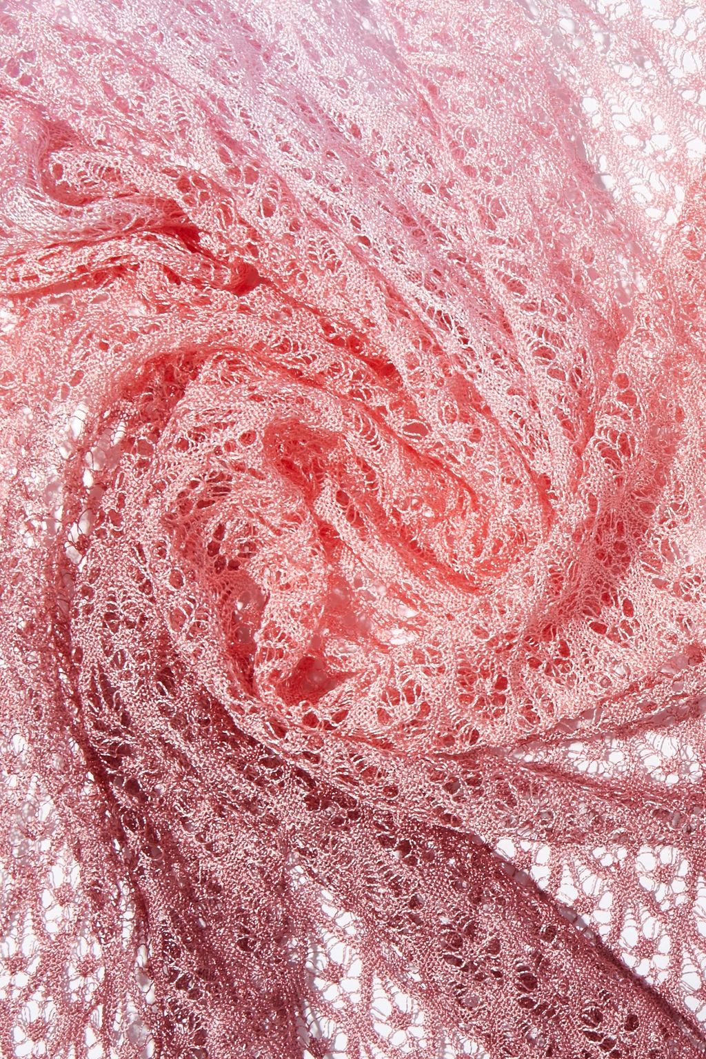MISSONI Dégradé crochet-knit scarf
