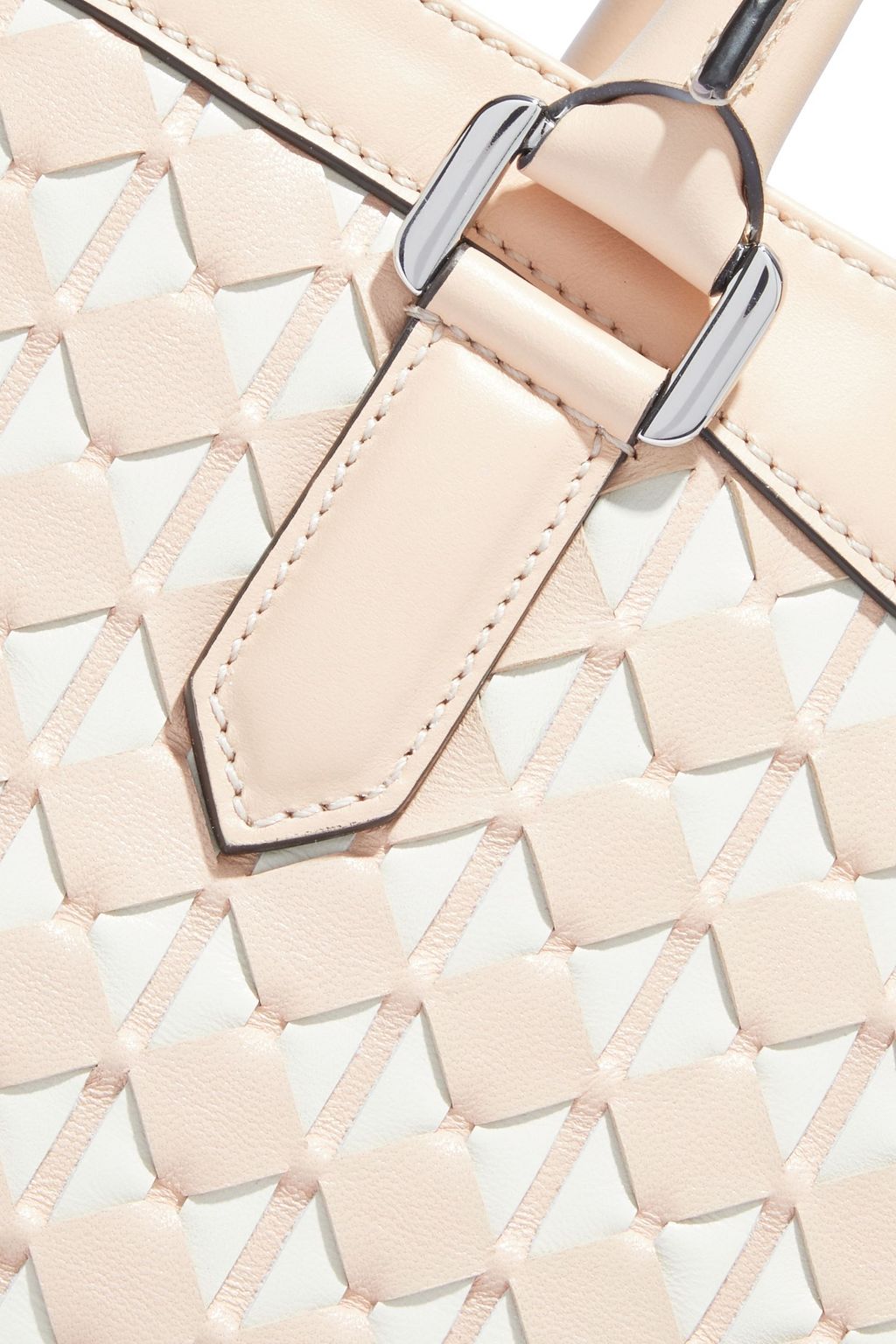 SERAPIAN Vertical mosaico leather tote