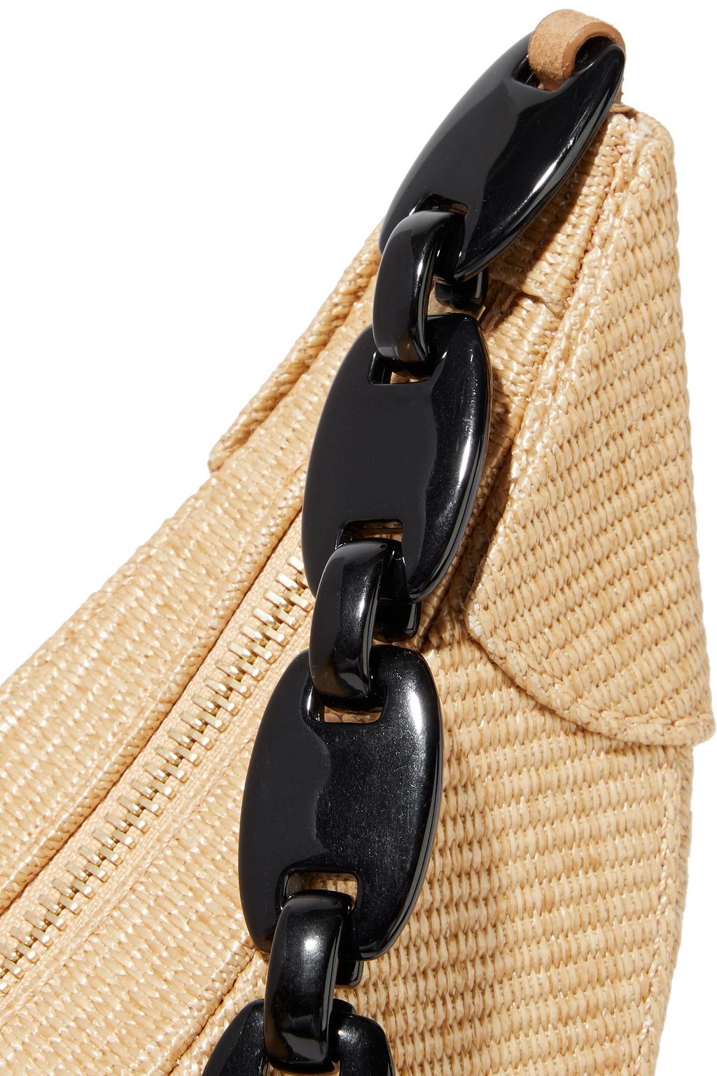 REJINA PYO Banana raffia shoulder bag