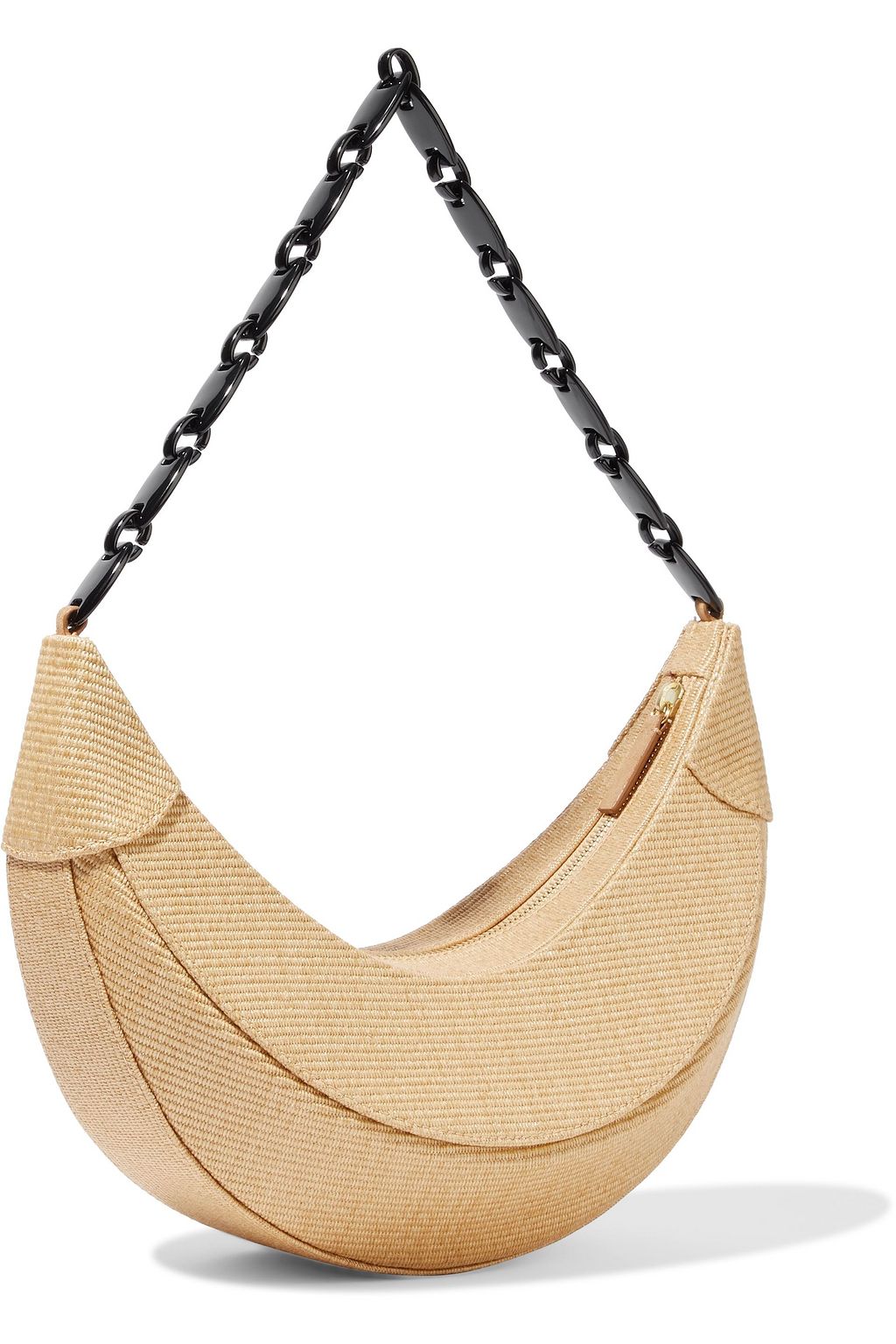 REJINA PYO Banana raffia shoulder bag