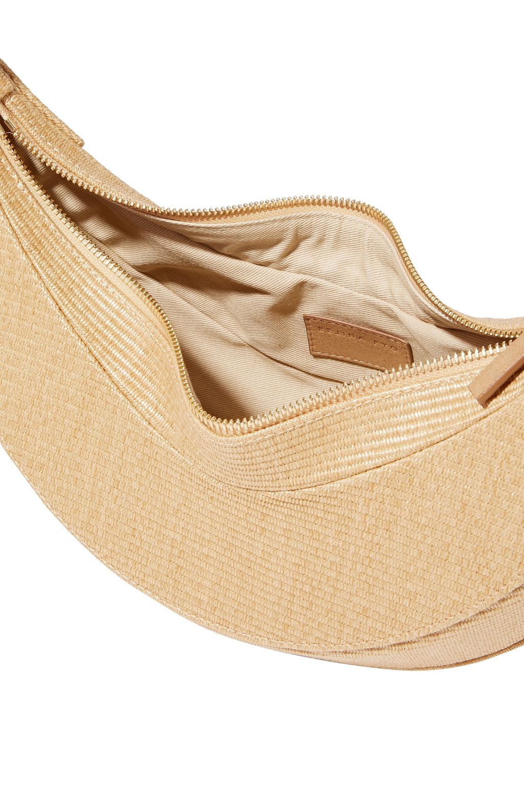 REJINA PYO Banana raffia shoulder bag