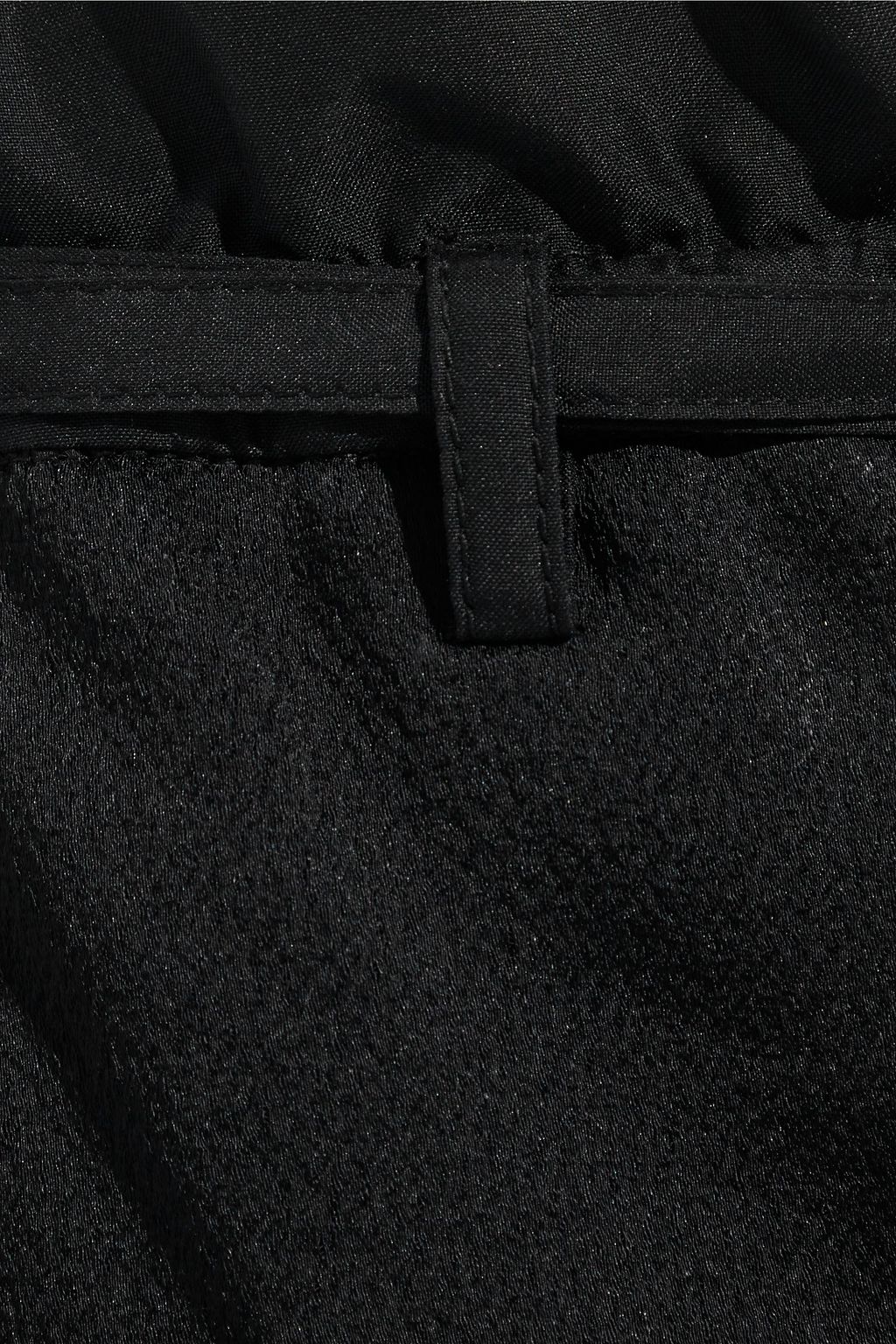 VALENTINO GARAVANI Layered hammered-satin and silk crepe de chine shorts