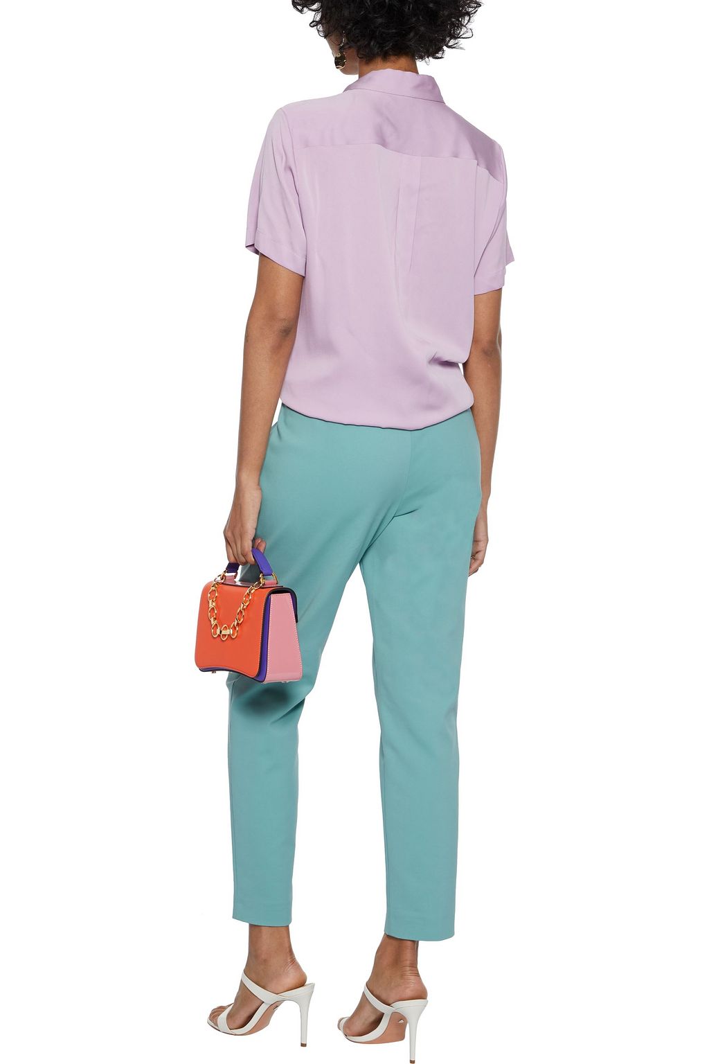 M MISSONI Cropped cotton-blend slim-leg pants
