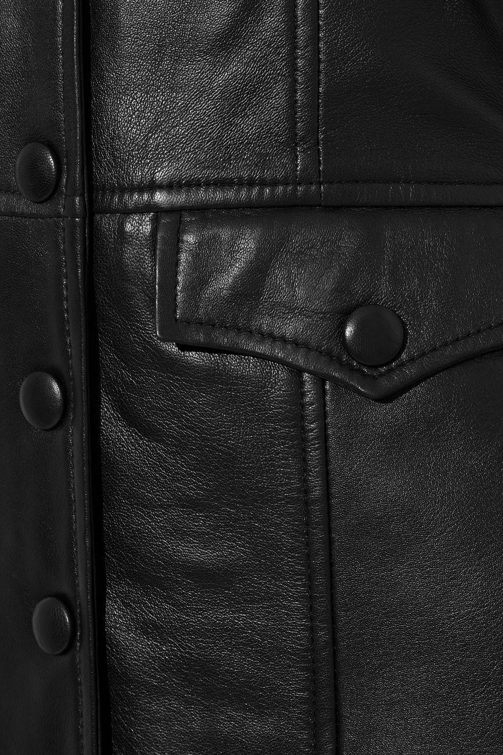 MUUBAA Amelia leather mini dress