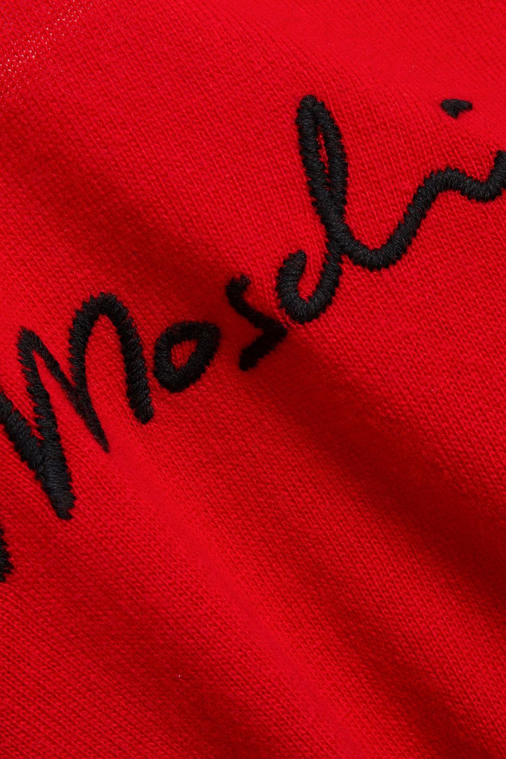 LOVE MOSCHINO Embroidered knitted sweater