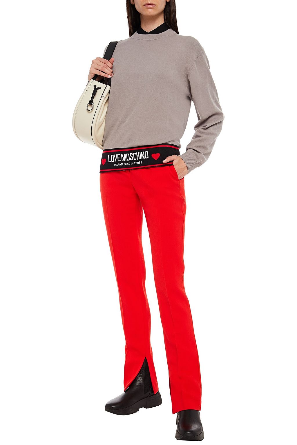 LOVE MOSCHINO Jacquard-knit sweater