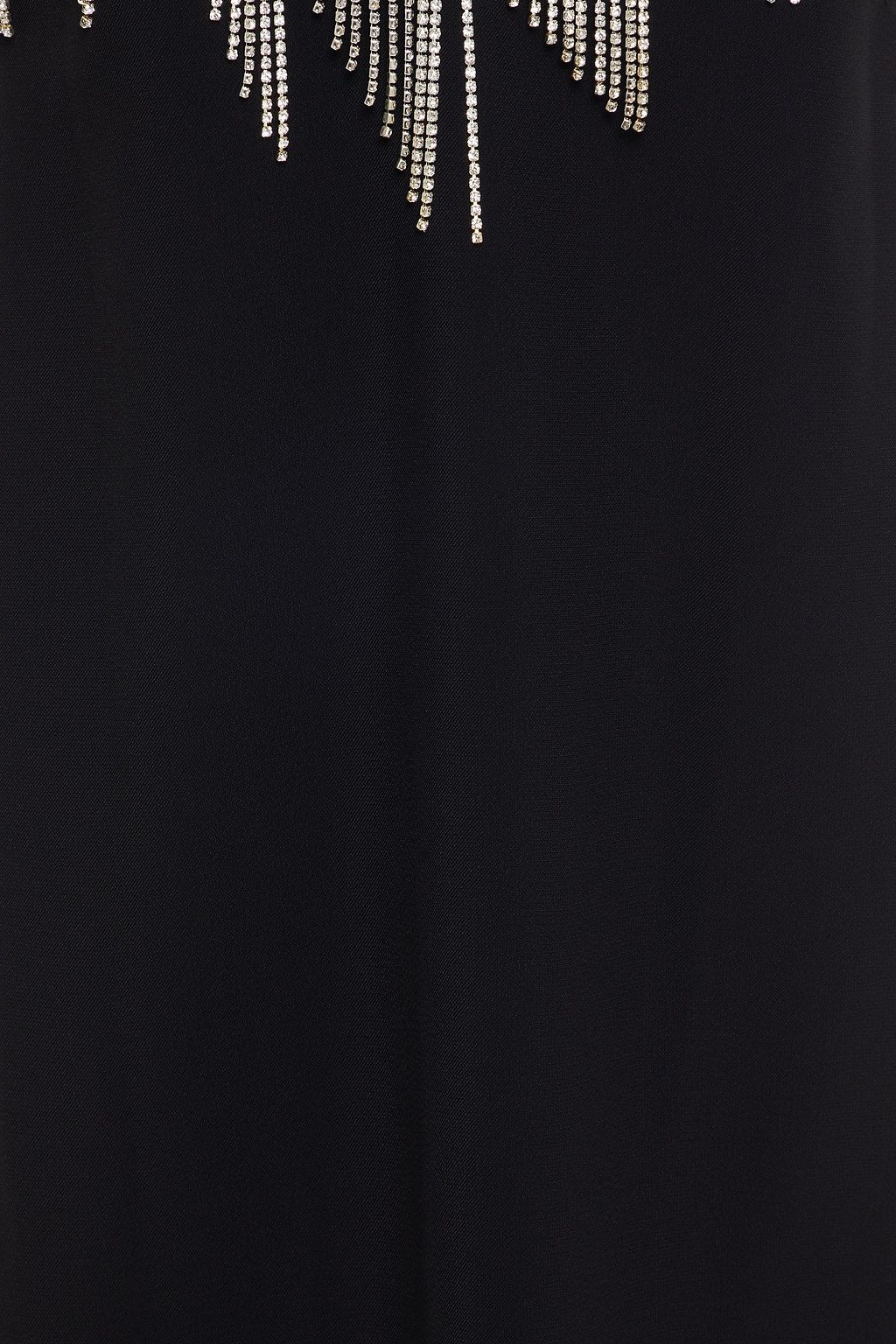MSGM Crystal-embellished stretch-crepe mini dress
