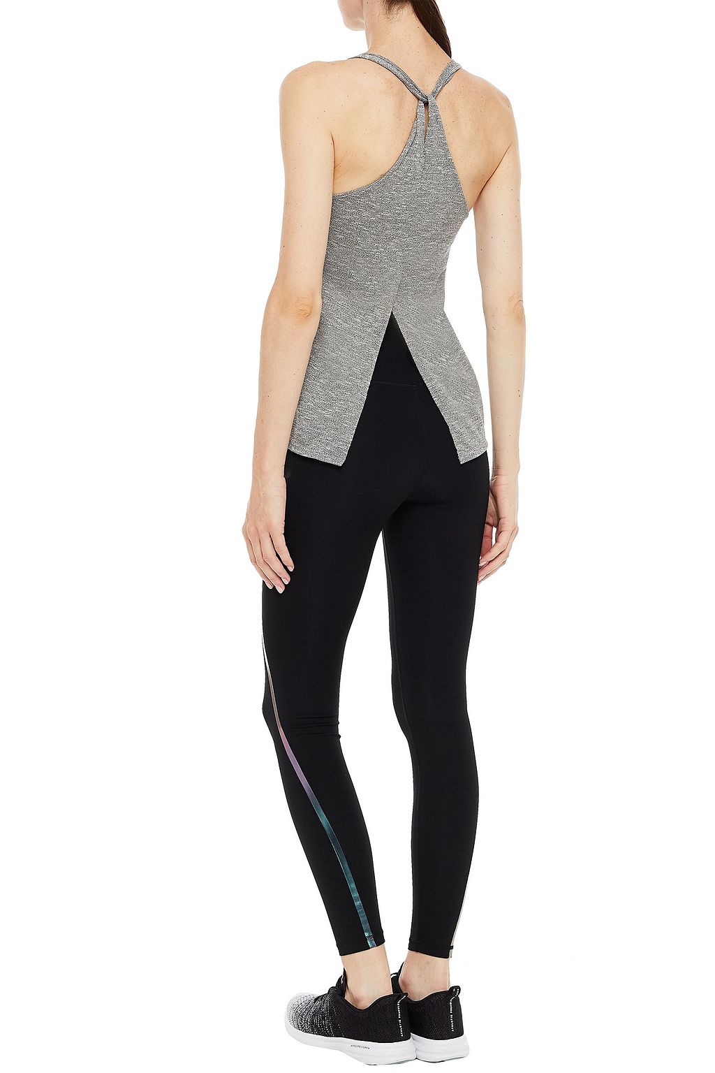 APL ATHLETIC PROPULSION LABS Slub mélange cotton-blend jersey tank