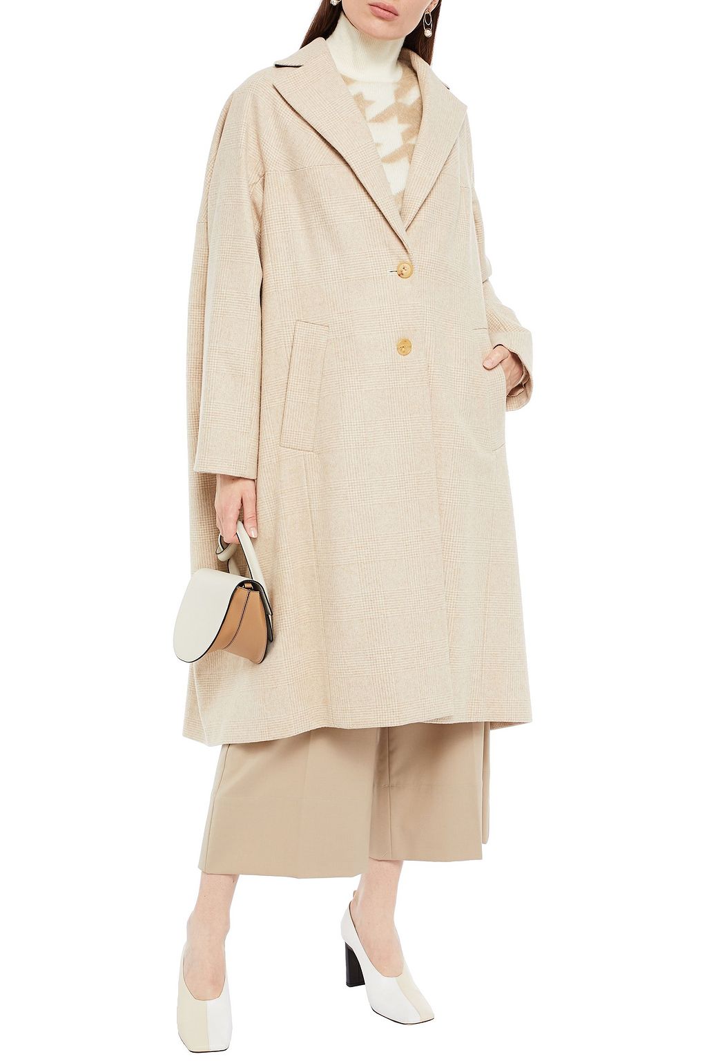 NINA RICCI Prince of Wales checked wool coat