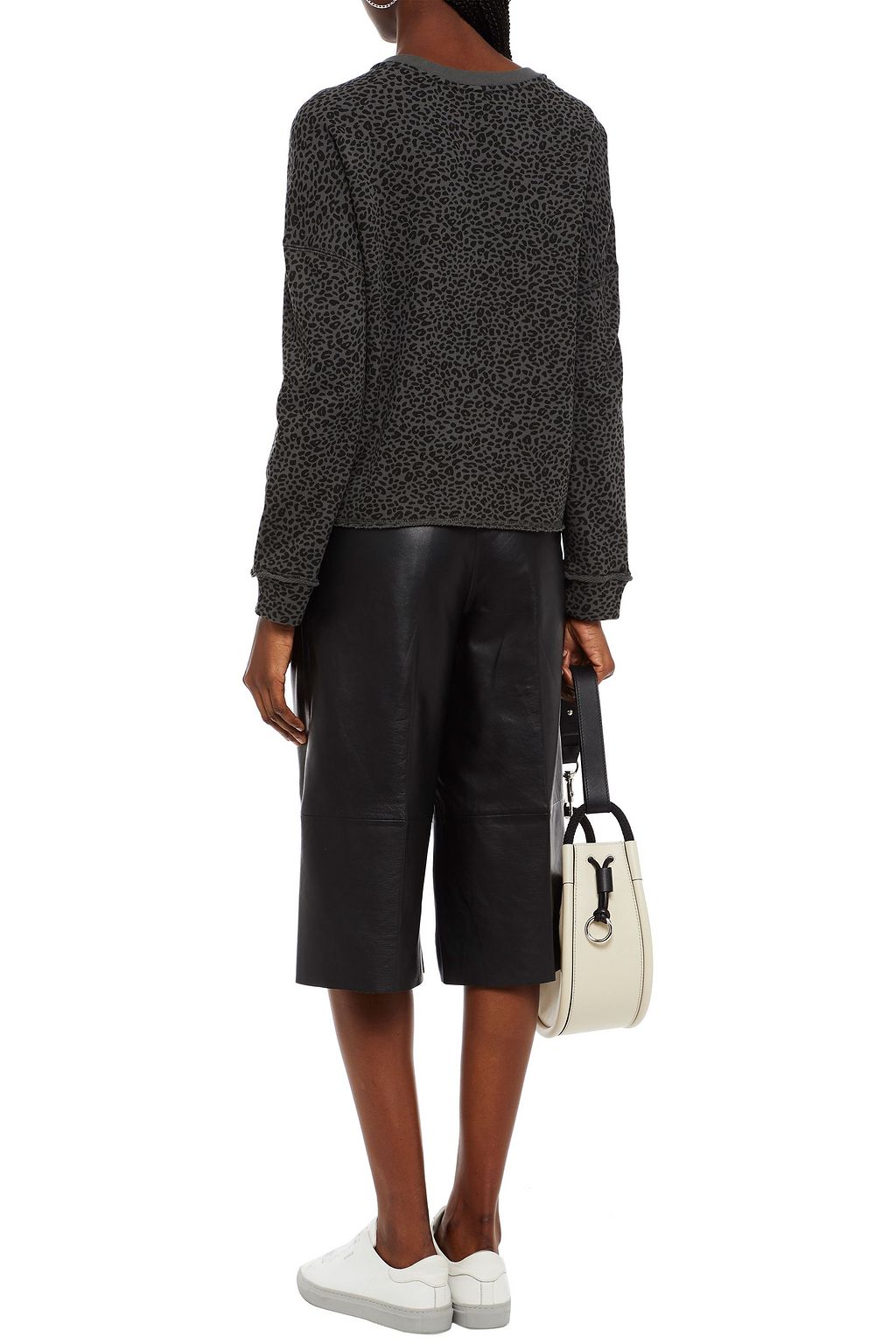 ATM ANTHONY THOMAS MELILLO Leopard-print French cotton-terry sweatshirt
