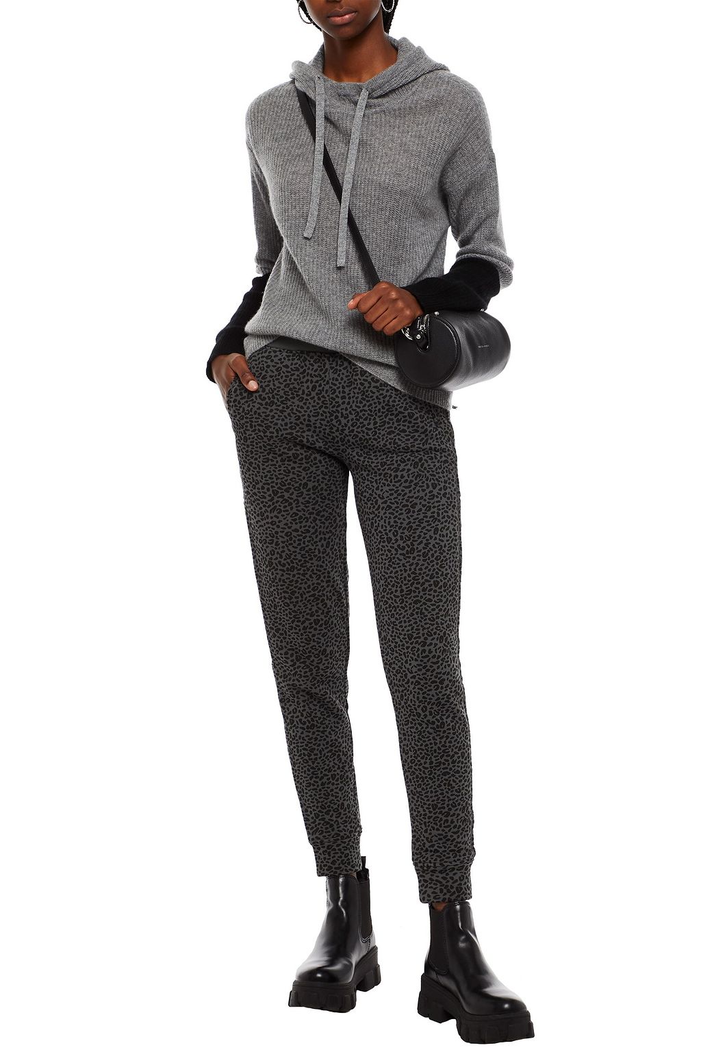 ATM ANTHONY THOMAS MELILLO Leopard-print French cotton-terry track pants