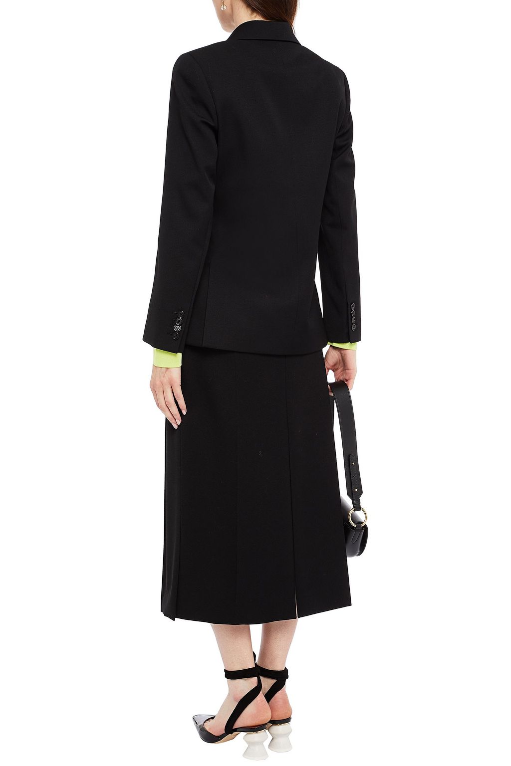 NINA RICCI Gathered wool-twill blazer