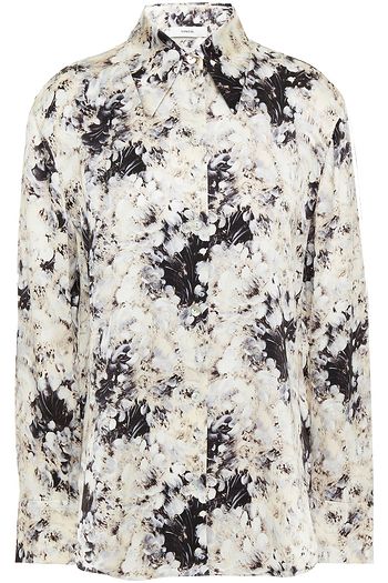 vince floral satin tee