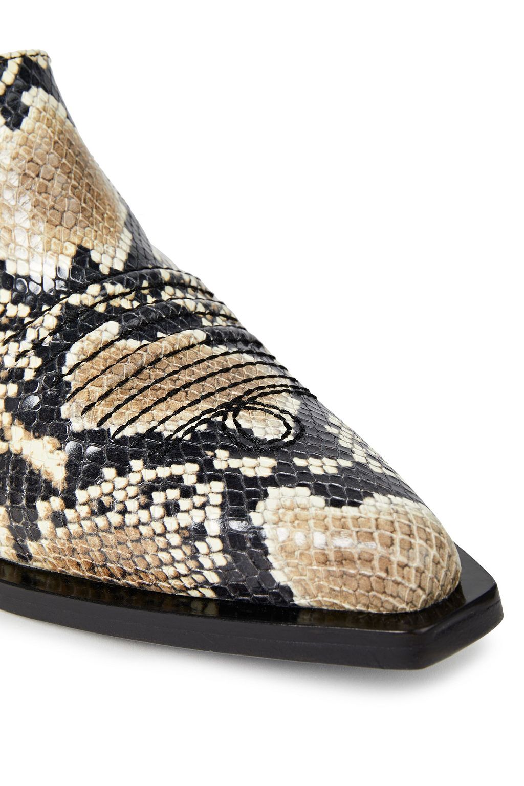 REJINA PYO Dolores snake-effect leather ankle boots