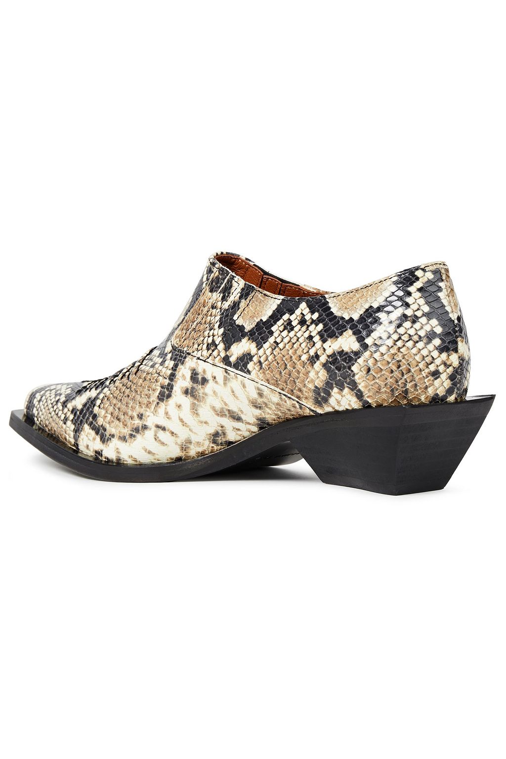 REJINA PYO Dolores snake-effect leather ankle boots
