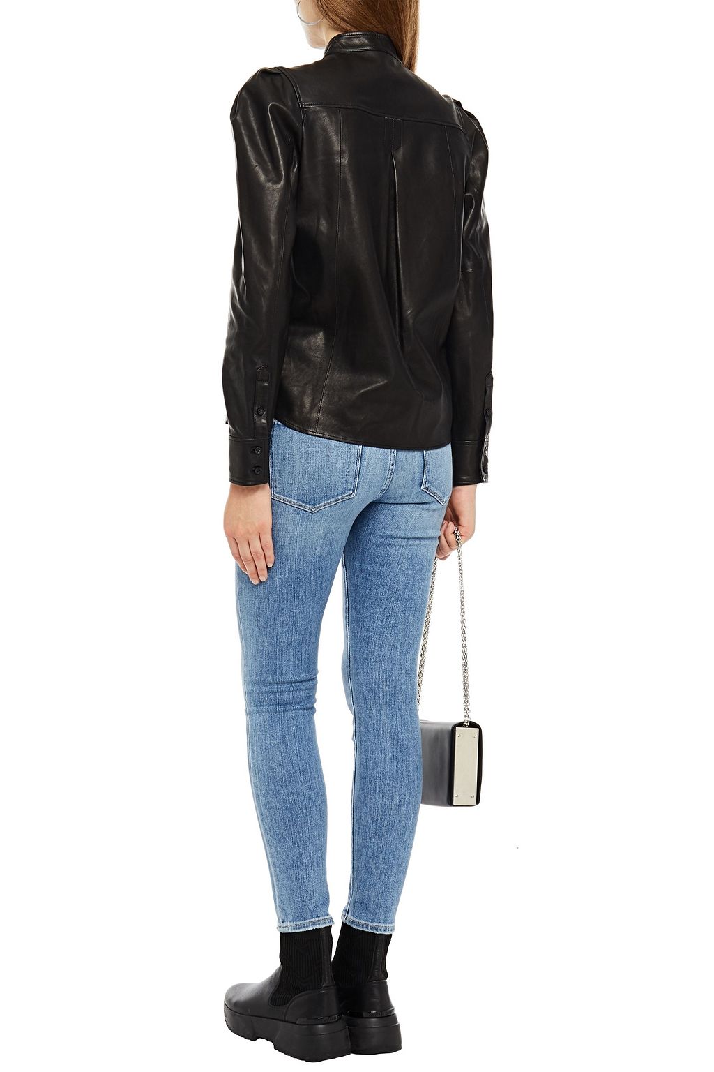 FRAME Charlie leather shirt