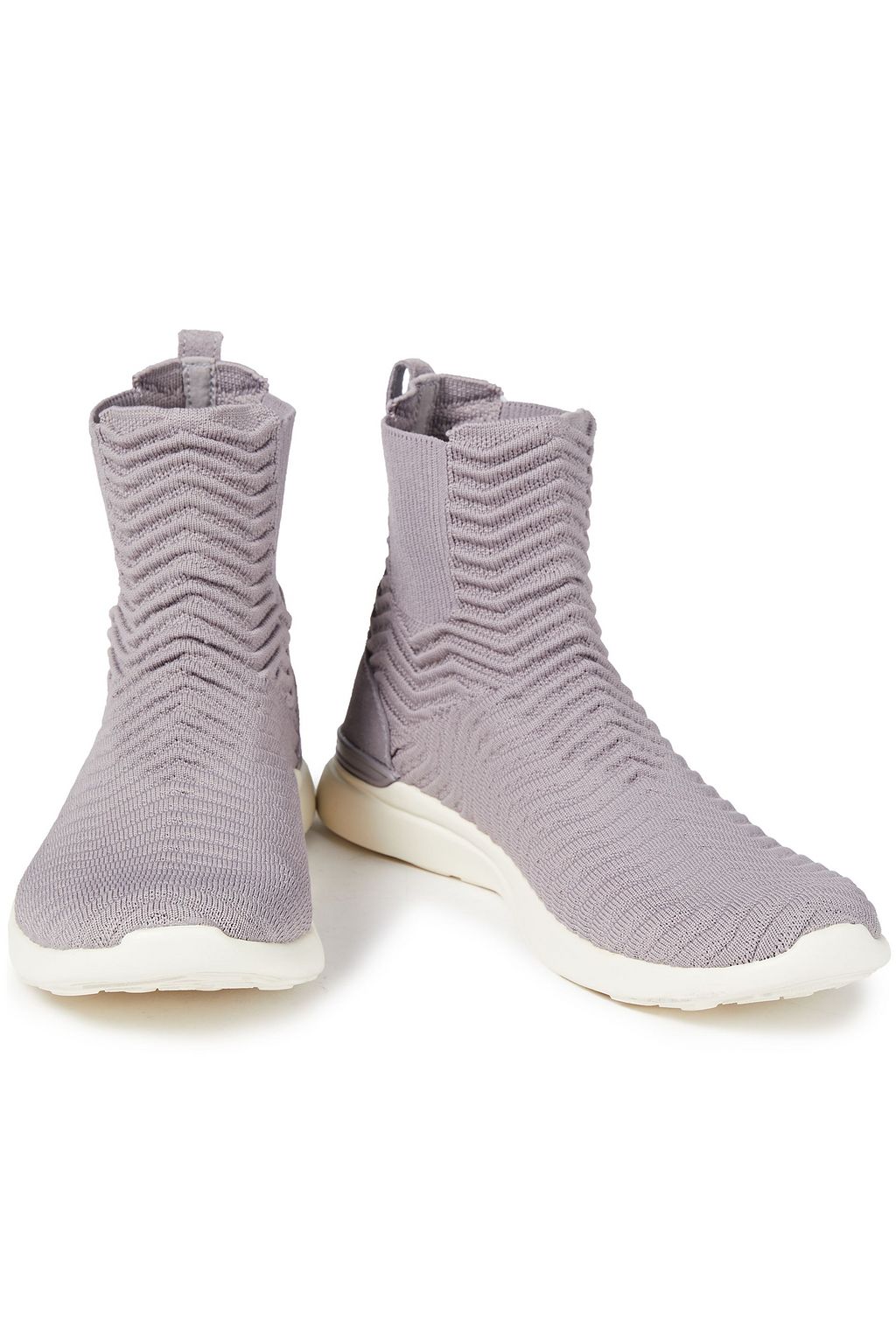 APL ATHLETIC PROPULSION LABS Chelsea suede-trimmed 3D mesh high-top sneakers