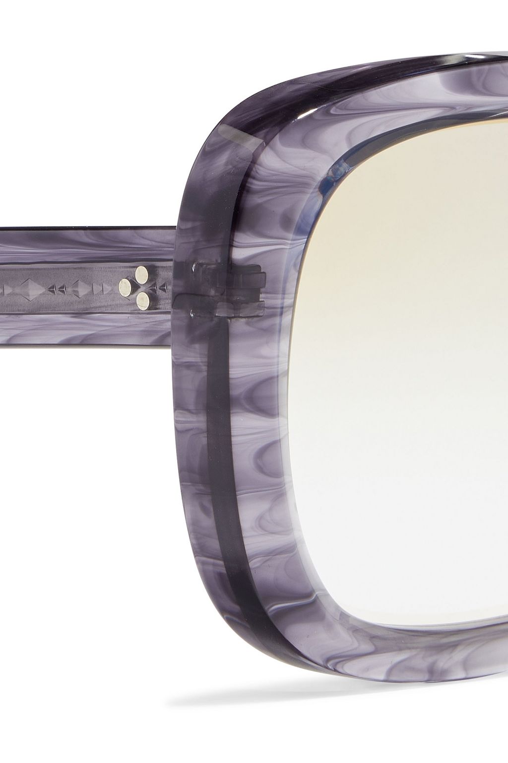 OLIVER PEOPLES Nella oversized square-frame marbled acetate sunglasses
