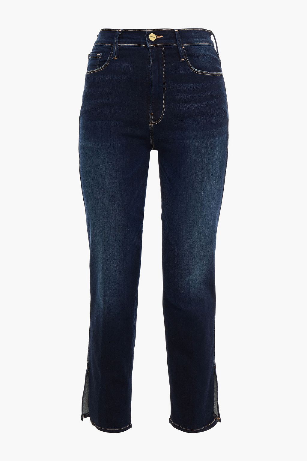 Dark denim Le Sylvie cropped high-rise 