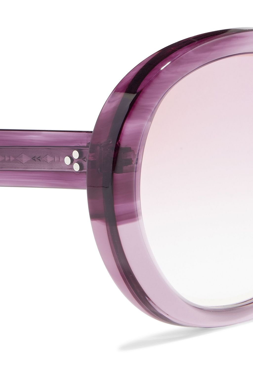 OLIVER PEOPLES Leidy oversized round-frame acetate sunglasses