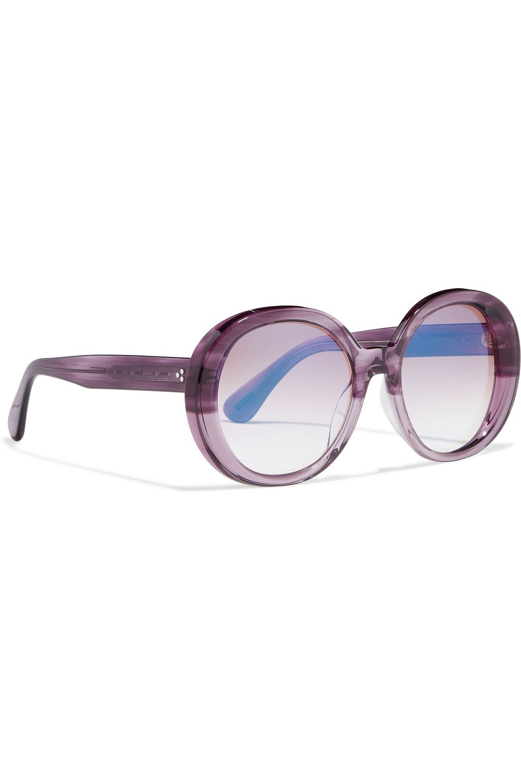 OLIVER PEOPLES Leidy oversized round-frame acetate sunglasses