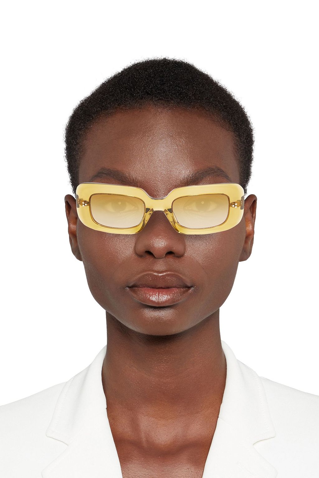 OLIVER PEOPLES Saurine rectangle-frame acetate sunglasses