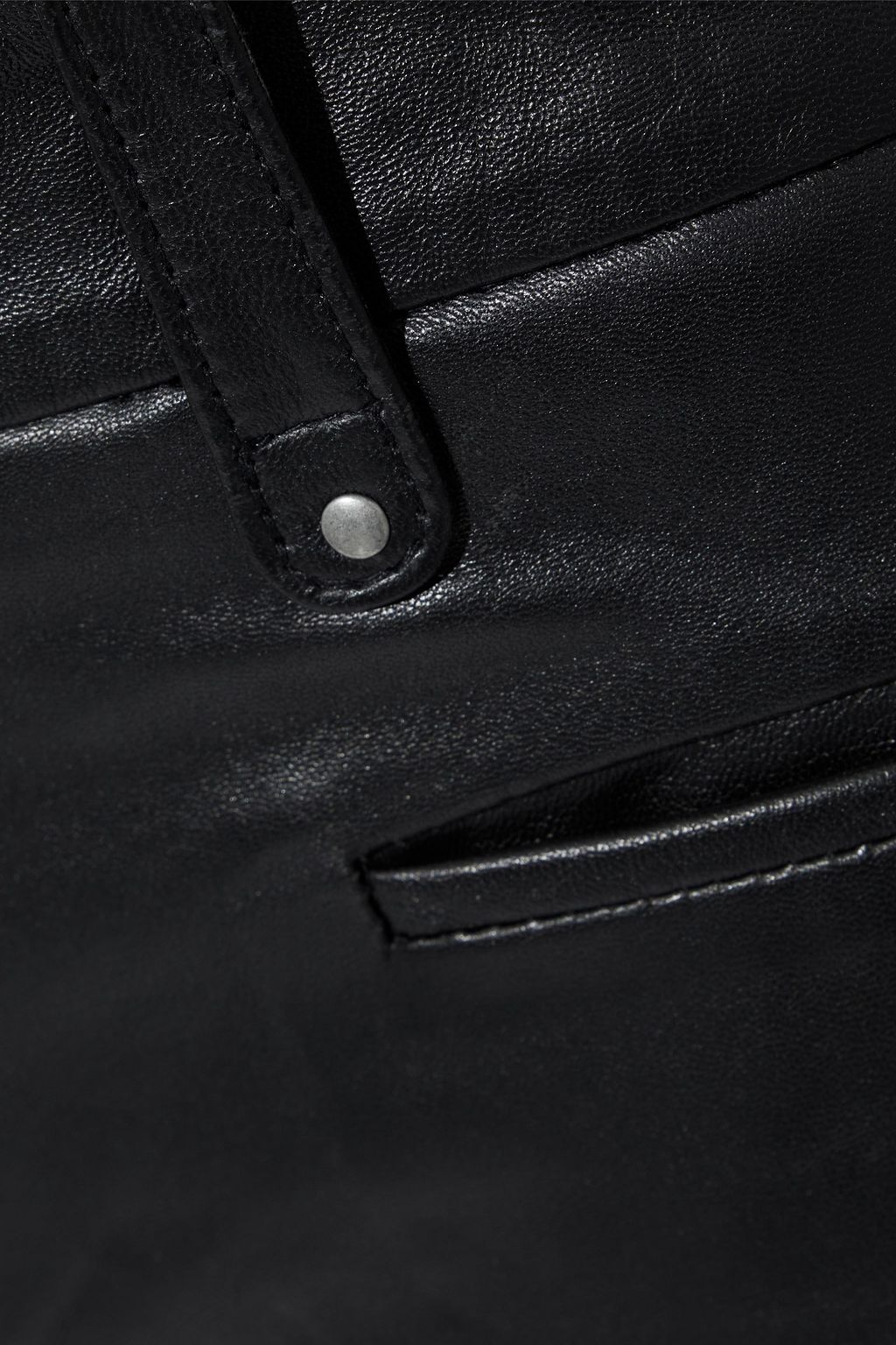 MUUBAA Brooklyn leather straight-leg pants