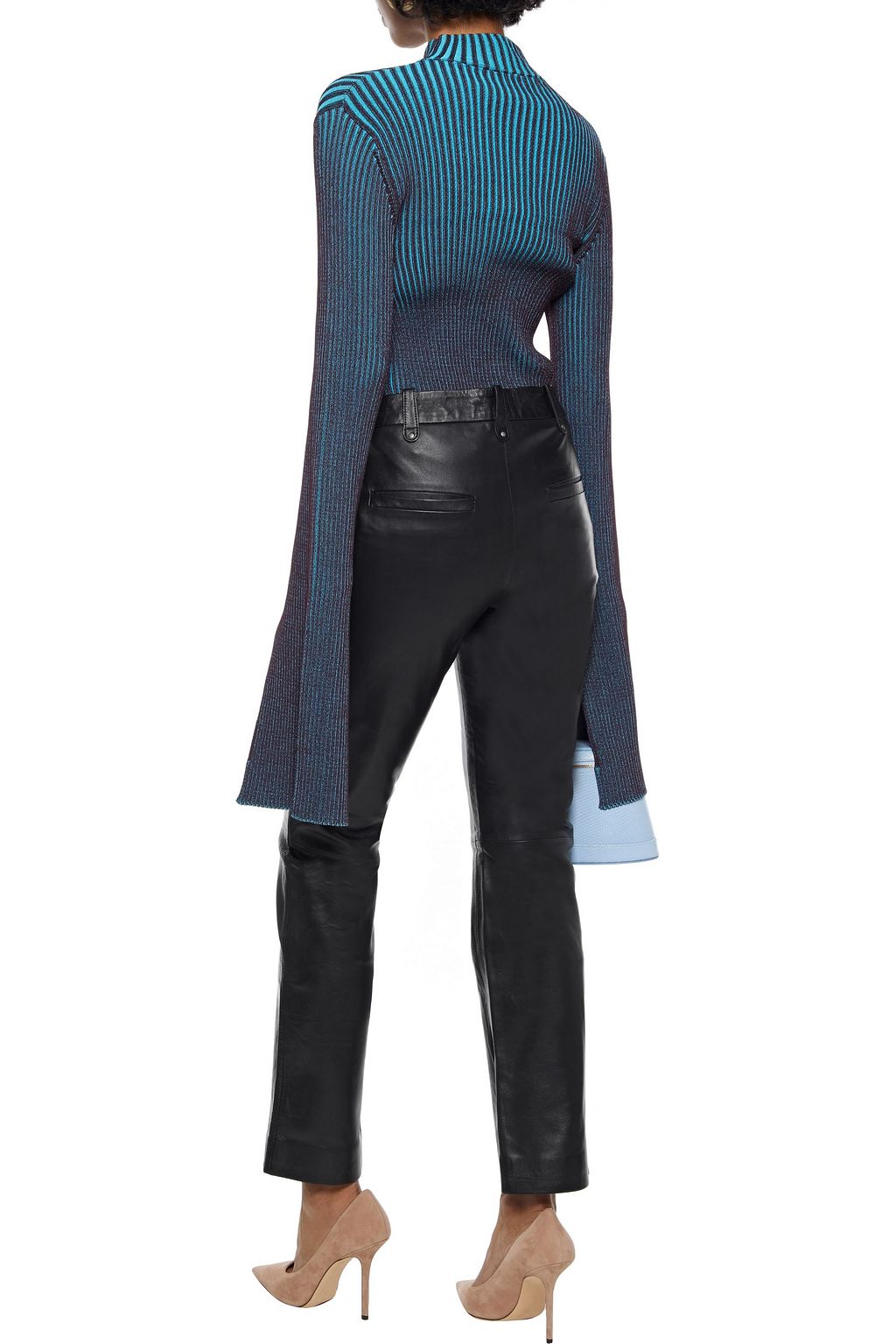 MUUBAA Brooklyn leather straight-leg pants