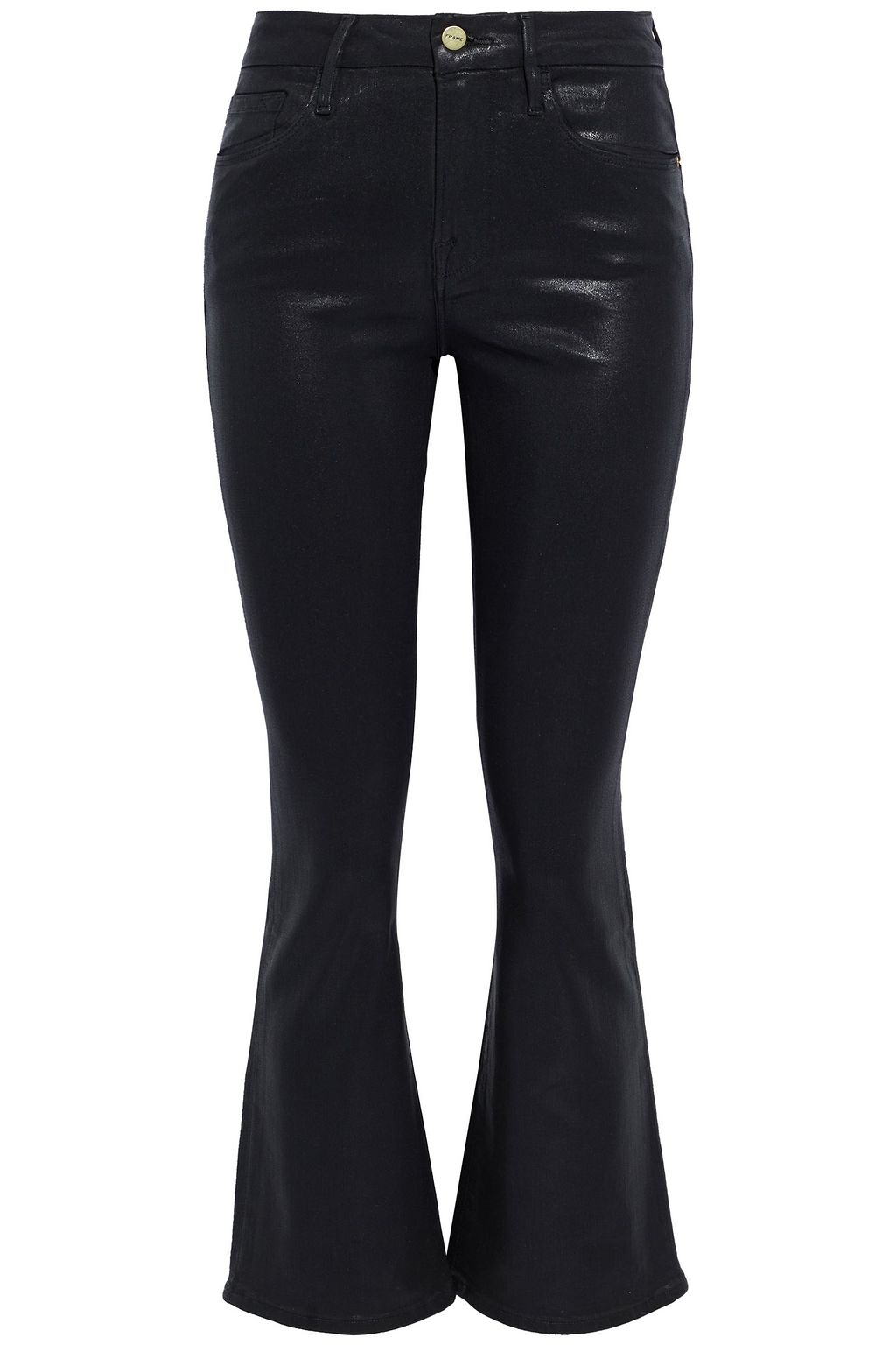 Black Le Cropped Mini Boot coated mid 