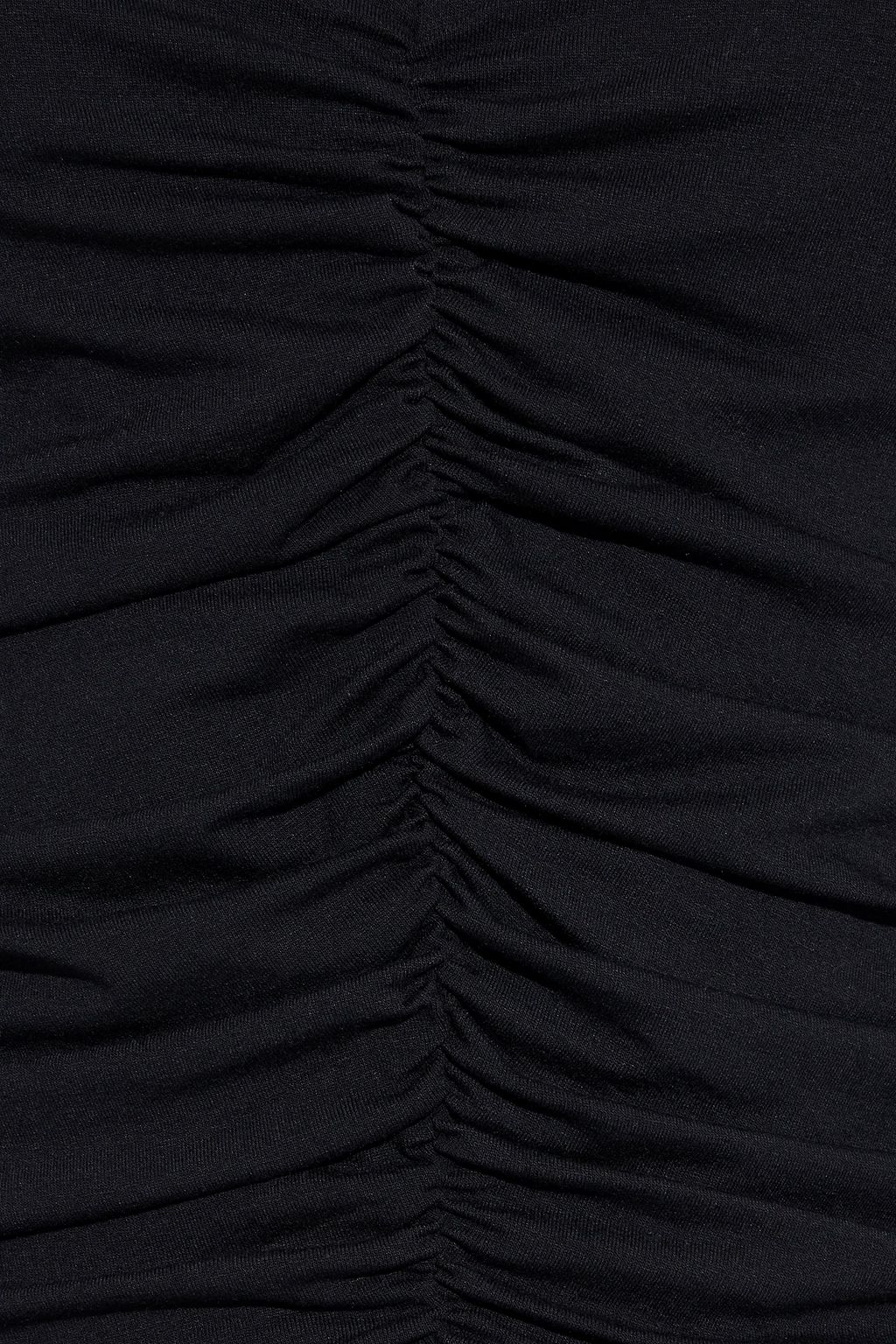 FRAME Felicity cutout ruched stretch-jersey top