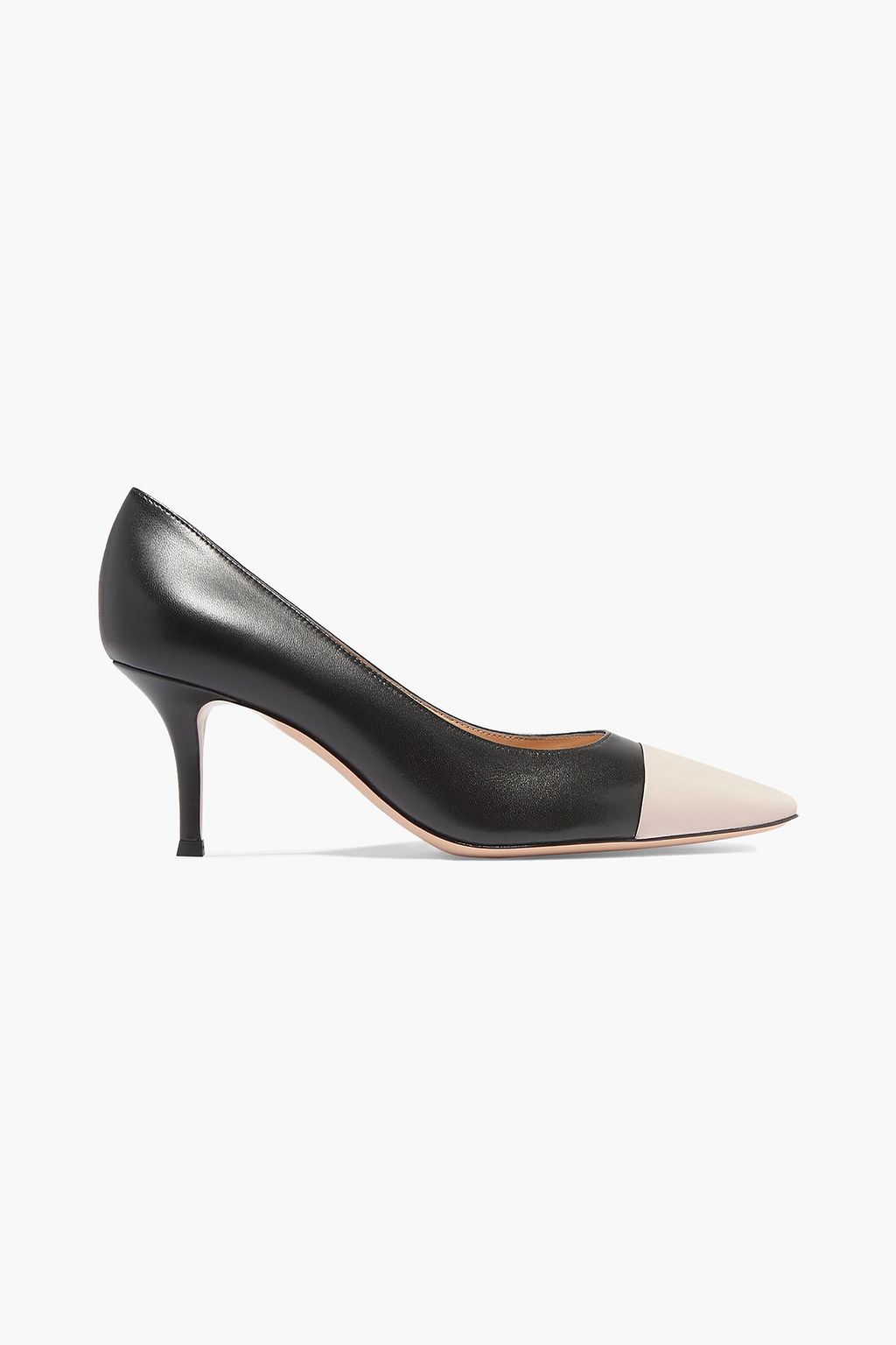 Black Lucy two-tone leather pumps | Sale up to 70% off | THE OUTNET | GIANVITO  ROSSI | THE OUTNET