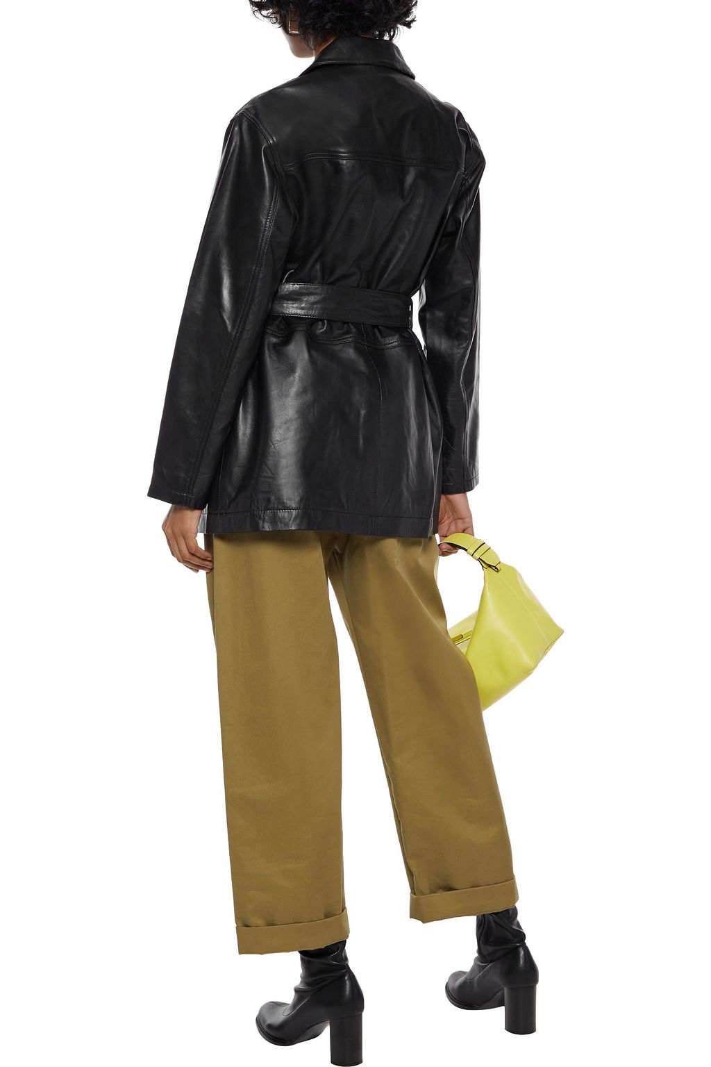 MUUBAA Chloe belted leather jacket