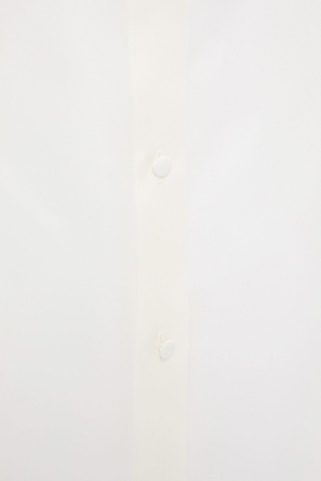 PIECE OF WHITE Tie-detailed silk-organza shirt