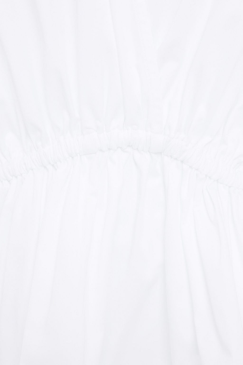 PIECE OF WHITE Stretch-cotton sateen top