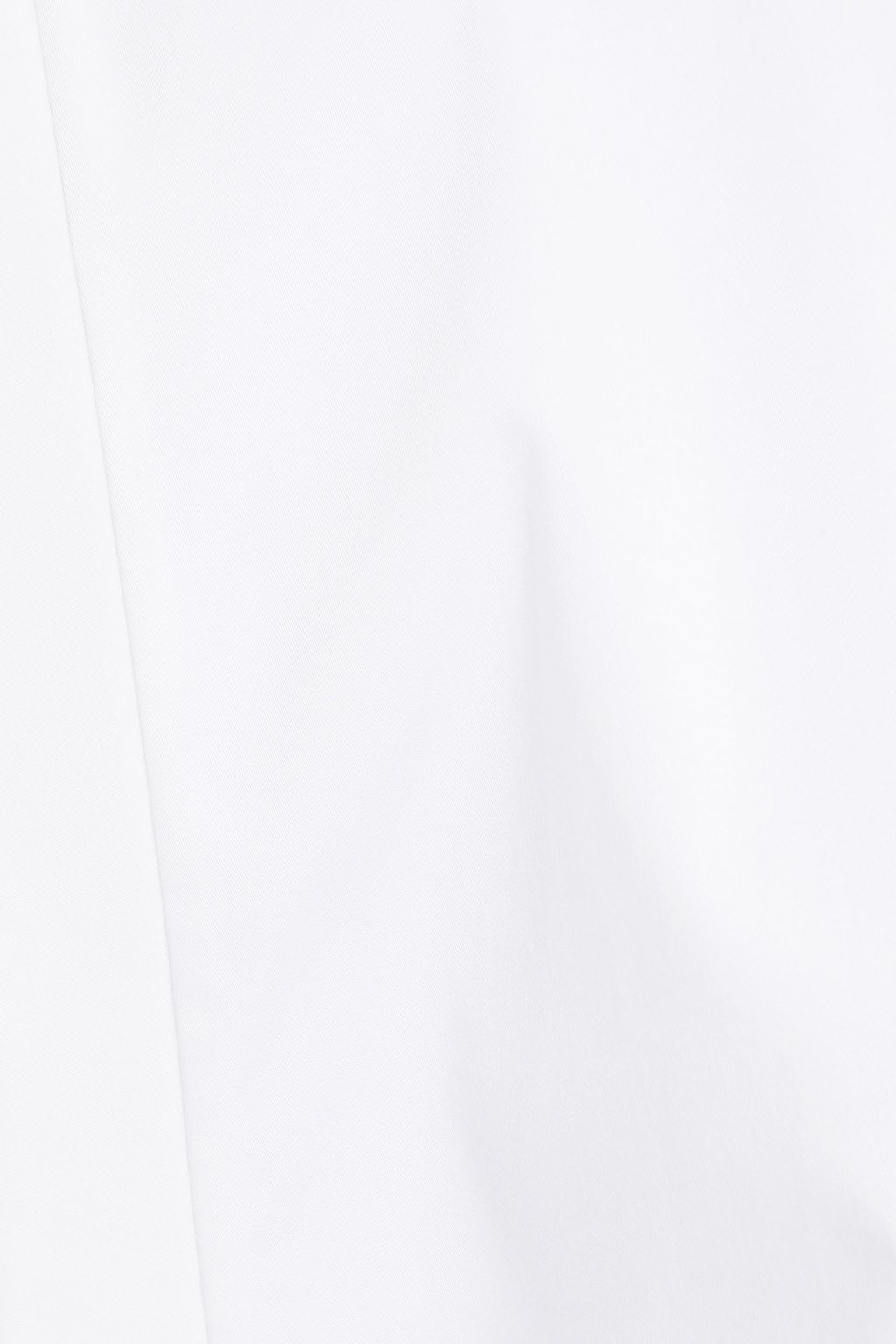 PIECE OF WHITE Stretch-cotton poplin top