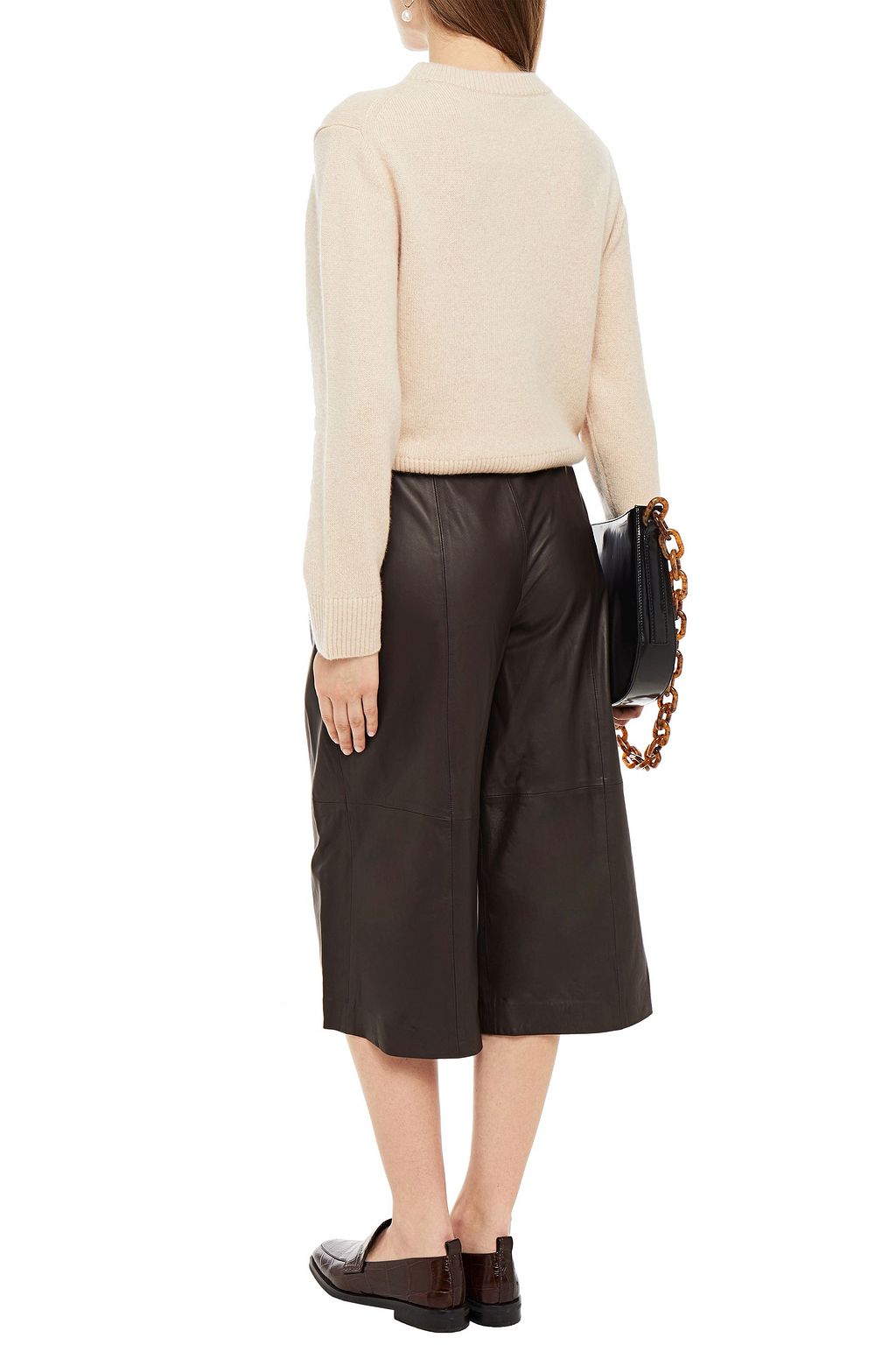 VINCE. Leather culottes