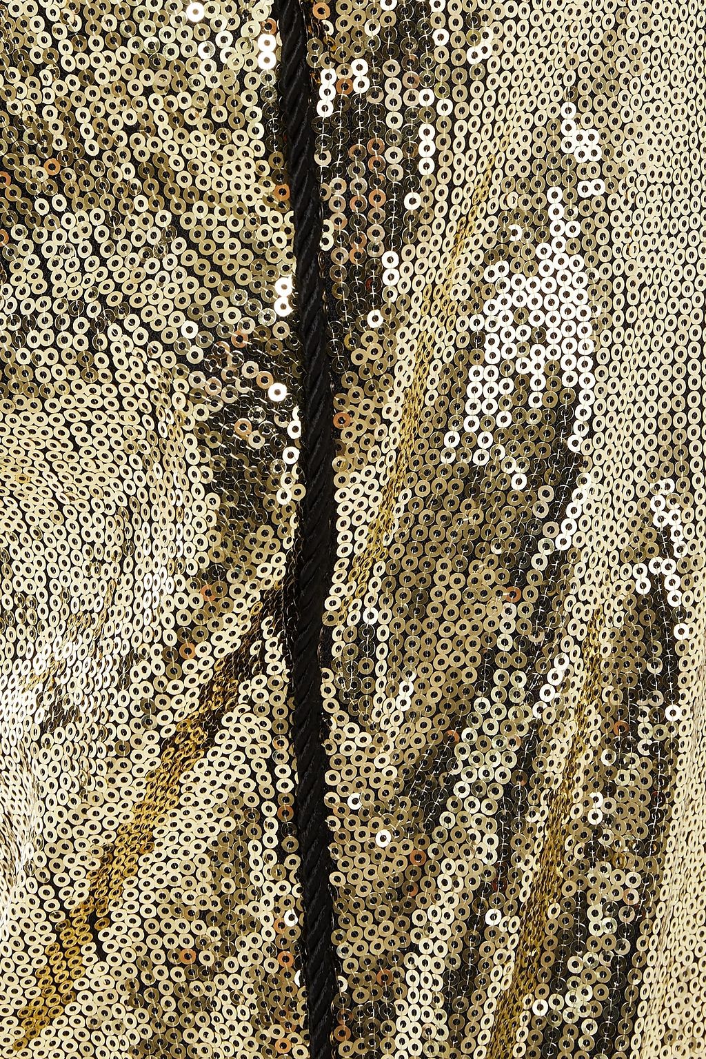 DUNDAS Sequined mesh slim-leg pants