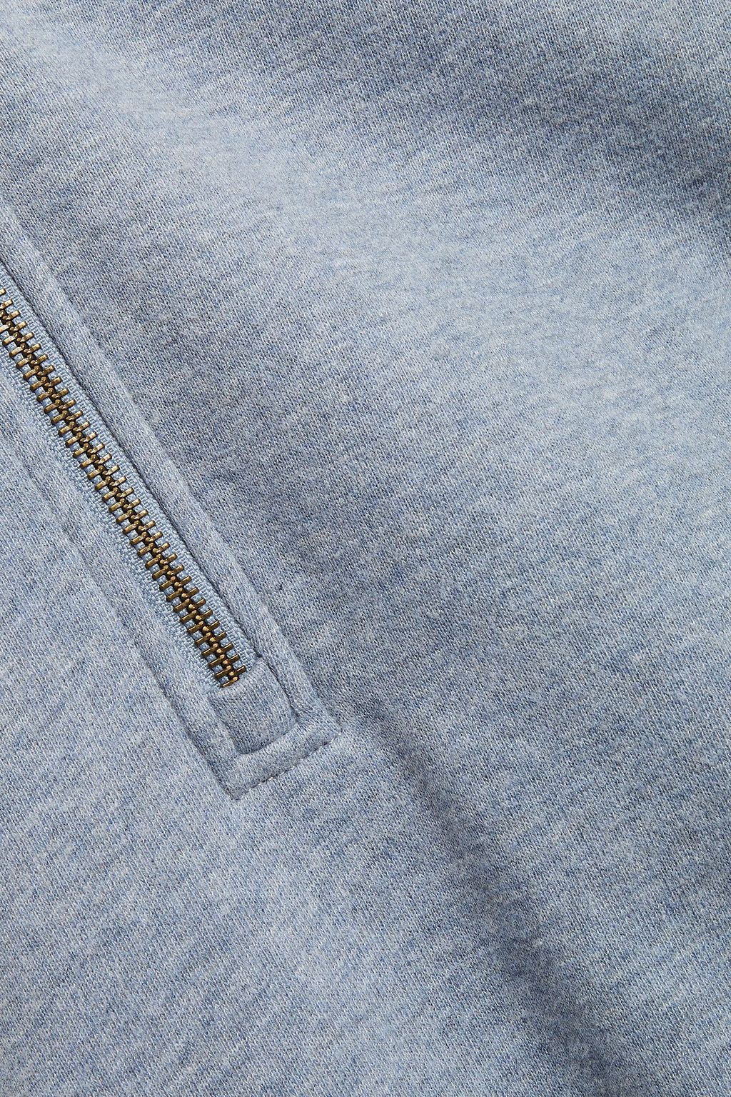 VINCE. Mélange cotton-blend fleece sweatshirt