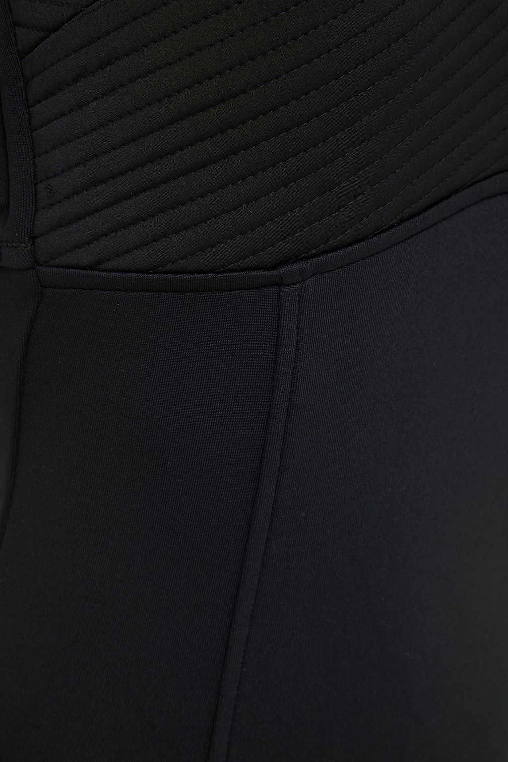 SEAFOLLY Cutout quilted bandeau swimsuit