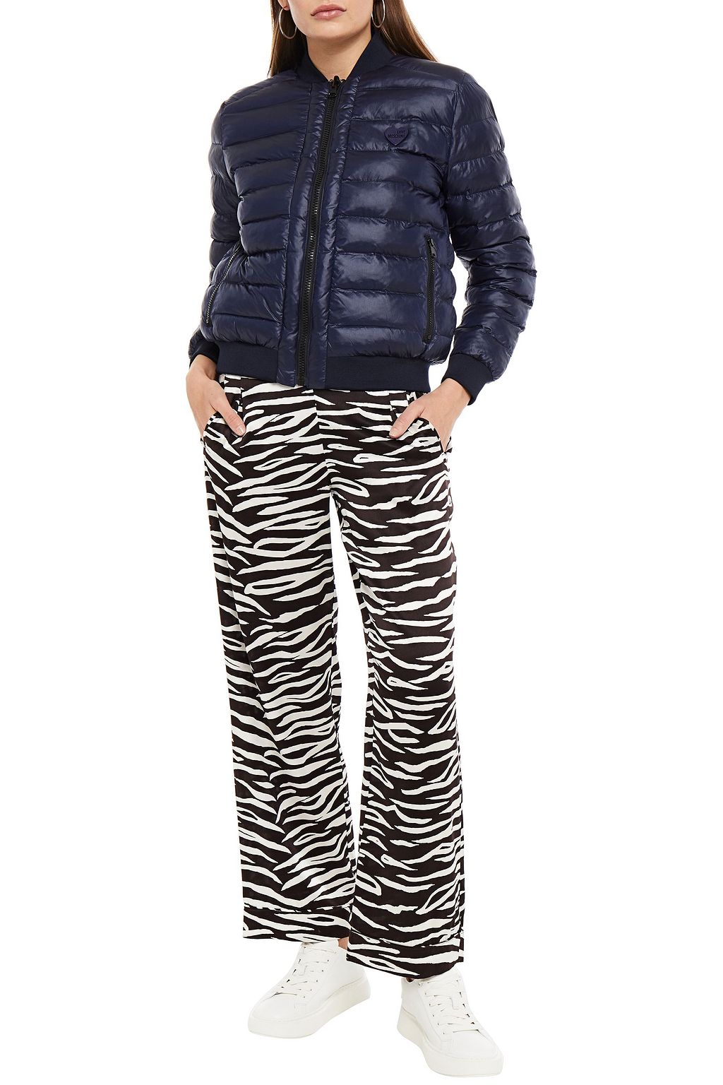 LOVE MOSCHINO Reversible quilted shell jacket