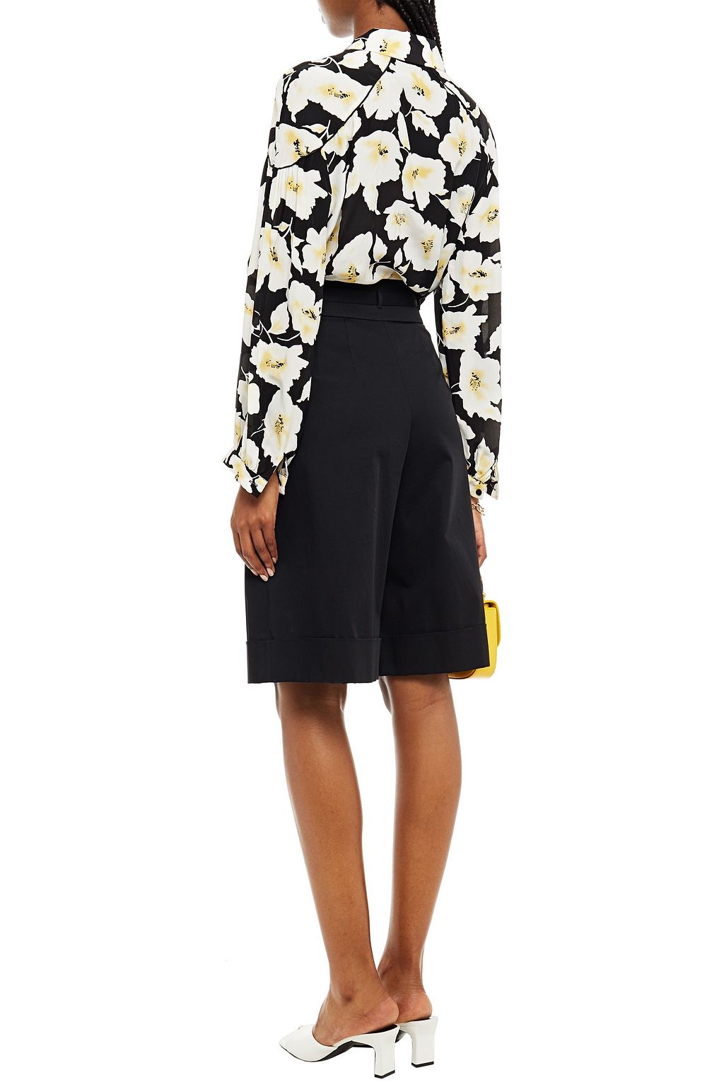 BA&SH Fantasy floral-print crepe de chine shirt