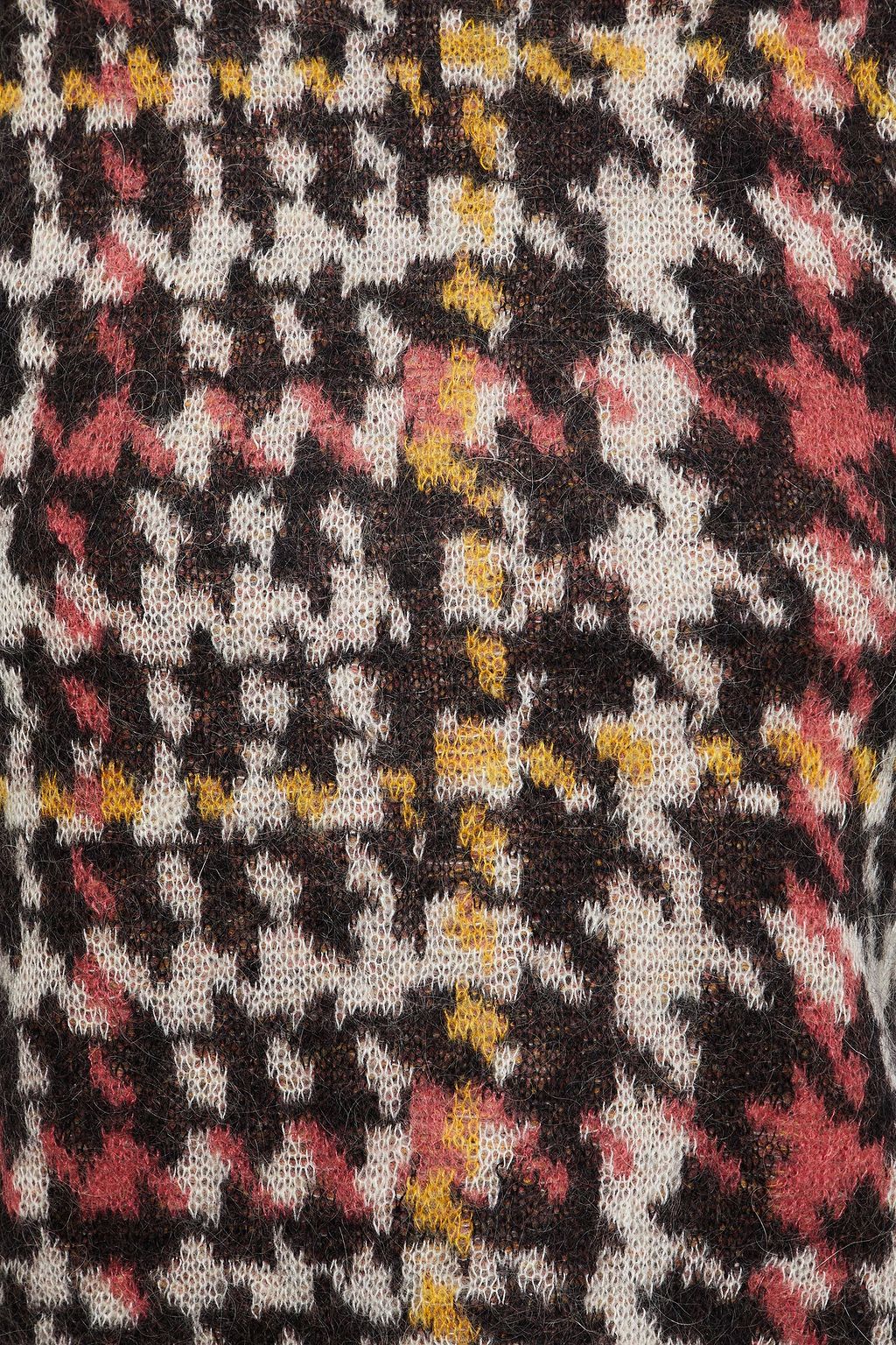 GESTUZ Houndstooth jacquard-knit sweater