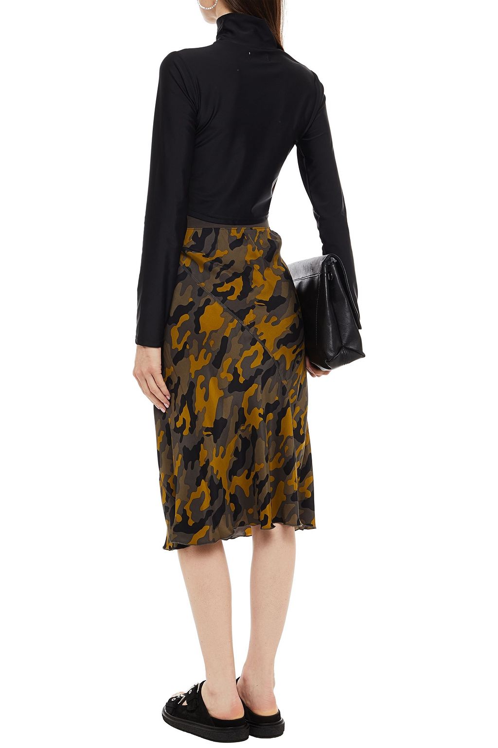ATM ANTHONY THOMAS MELILLO Printed silk-cady skirt