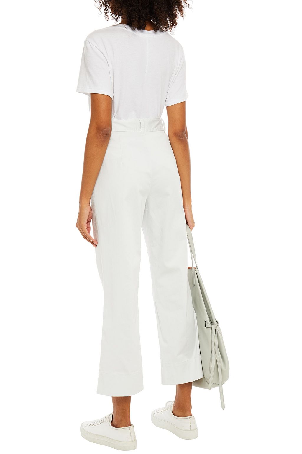 ATM ANTHONY THOMAS MELILLO Cropped cotton-blend twill straight-leg pants