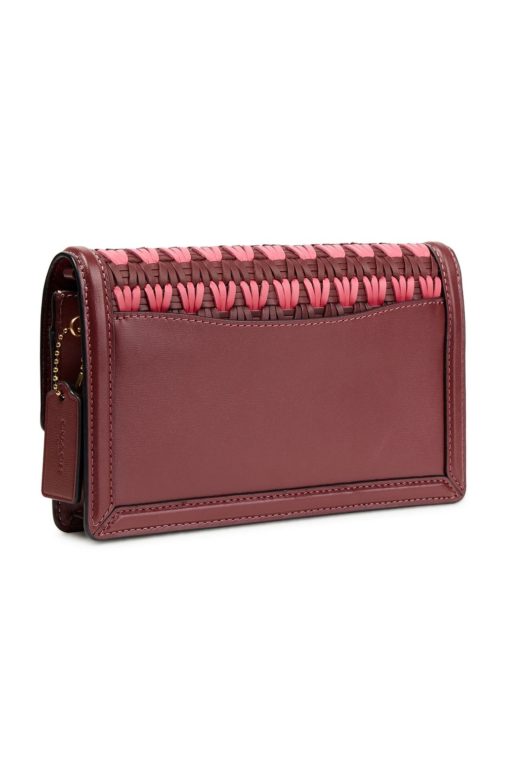 COACH Woven leather clutch