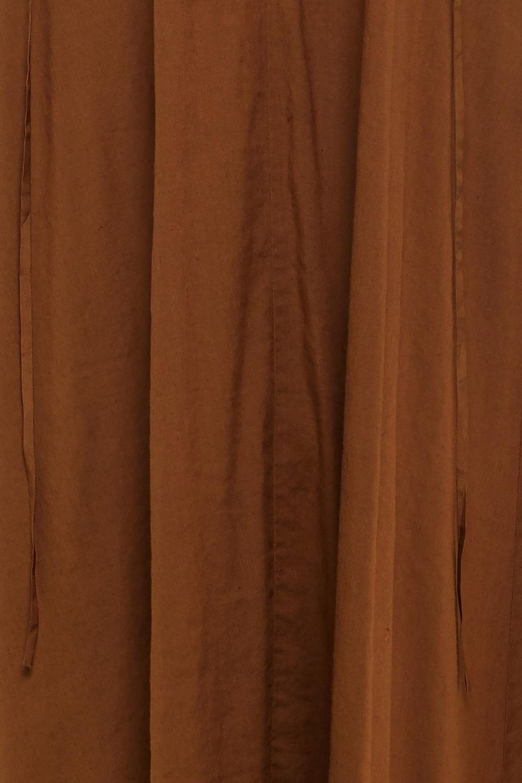 VINCE. Gathered linen-blend midi dress