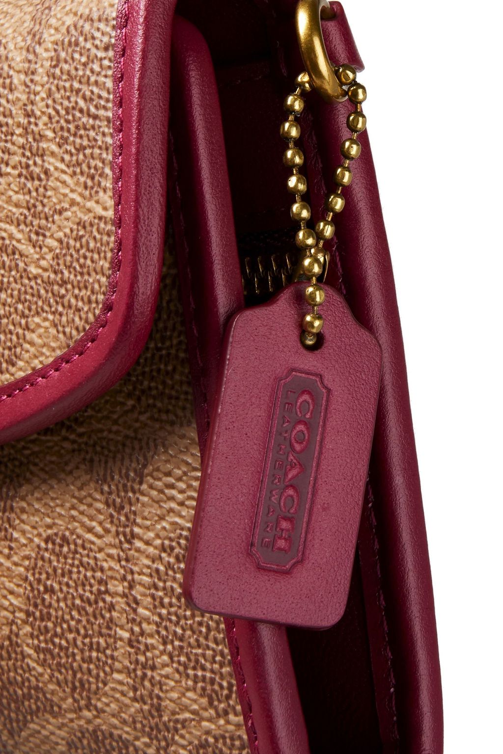 COACH Logo-print faux leather wallet